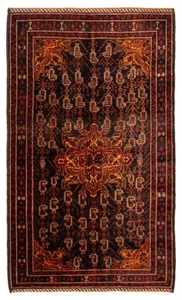 Vintage Hand-Knotted Area Rug 3'9" x 6'8" Traditional Wool Carpet - Picture 1 of 9