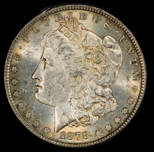 1878 7TF Rev 79 Morgan Silver Dollar - PCGS GOLD SHIELD MS61 - BETTER DATE! - Picture 1 of 2