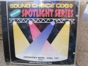 SOUND CHOICE SPOTLIGHT SERIES KARAOKE 8560 COUNTRY HITS VOL 117 CD+G SEALED - Imagen 1 de 1