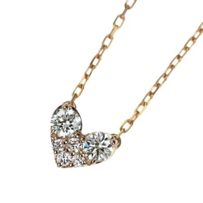 Collar Colgante Diamante Ponte Vecchio K18PG Corazón 0.14ct - Auténtico Envío Gratis f Foto 1 de 4