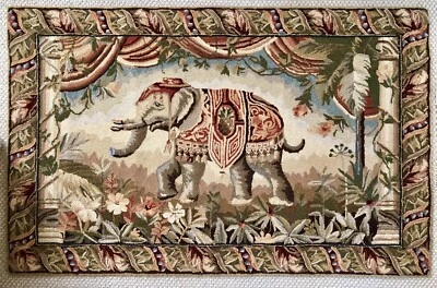 The Wallflowers Collection- Wool Elephant Tapestry - Image 1 of 4