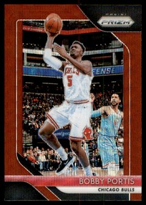 2018-19 Panini Prizm Prizms Ruby Wave #140 Bobby Portis