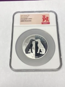 2018 Tokelau $5 Year of the Dog Early Release PF69 Ultra Cameo Proof NGC 1oz 999 - Picture 1 of 4
