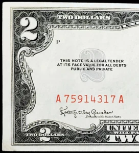 ⭐️1953 $2 RED SEAL!⭐️ULTRA NICE EXAMPLE!⭐️SUPER SHARP!BU⭐️MEGA RARITY!⭐️WOW⭐️ - Picture 1 of 3