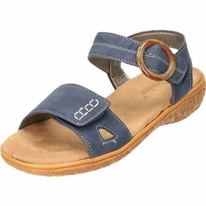 Blue Slingback Sandals Low Wedge Open Toe Navy Shoes Comfort Peep Dr Keller - Picture 1 of 12