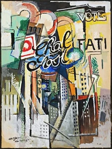 Chal Post Painting by Albert Gleizes Reproduction - Picture 1 of 3