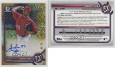2022 Bowman Chrome Prospect Gold Shimmer Refractor /50 Andry Lara #CPA-AL Auto