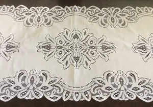 Heritage Lace Rose Ecru 30” X 14.5” Table Runner Dresser Scarf ~LOVELY! - Picture 1 of 7