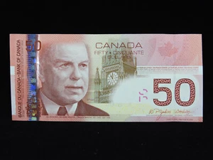 2004 $50 Bank of Canada Key Banknote AHJ 5995847 Jenkins Dodge UNC Printed 2006 - Picture 1 of 13