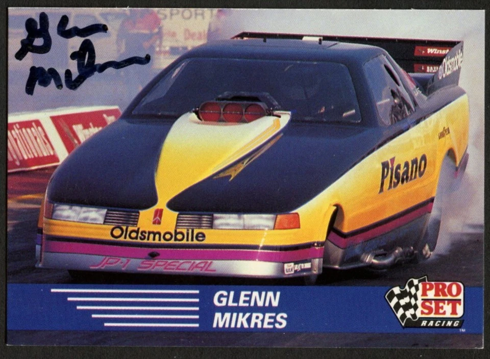 Glenn Mikres #77 signed autograph auto 1991 Pro Set  NHRA Trading Card - Image 1 of 1