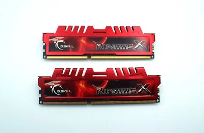 G.Skill RIPJAWS X Series_8GB(4GB x 2)_F3-14900CL 9D-8GBXL_DDR3-1866~USED~ - Image 1 of 4