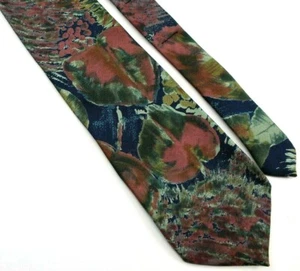 Oscar de la Renta For Castner Knot Mens Necktie Pink Abstract Tie USA Made E20 - Picture 1 of 2