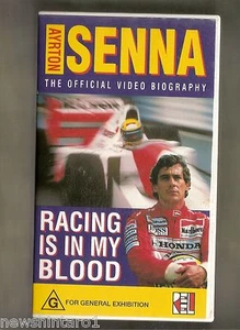 #JJ4, MOTOR RACING VHS VIDEO TAPE - AYRTON SENNA - Picture 1 of 2
