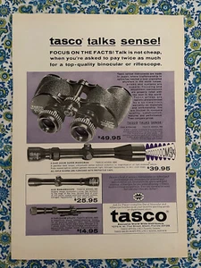 Vintage 1966 Tasco Riflescopes & Binoculars Print Ad - Picture 1 of 7