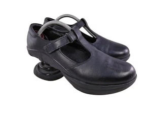 Z COIL MARY JANES PAIN RELIEF WOMAN SHOES BLACK LEATHER SIZE 8 EUC - Picture 1 of 9