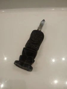 Vintage Coco Joe Carved Lava Rock Tiki Barware Bottle Opener #298 - Picture 1 of 3