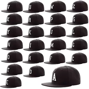 Masterdis C3 Letter Snapback Cap Herren Damen Unisex Kappe Hut Buchstaben A-Z - Bild 1 von 28
