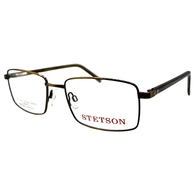 STETSON 368 057 55/18/145 - ANTIQUE GOLD - NEW Authentic MEN EYEGLASSES Frame - Image 1 of 2