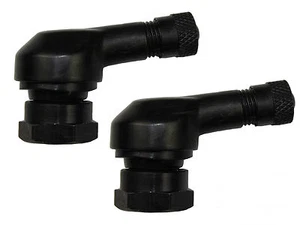 2x BLACK 90 Degree angle motorbike motorcycle tyre tire valves 8.3mm for DUCATI - Picture 1 of 1
