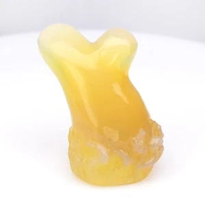 💎 Handcraft 22.62ct Fancy Carving Natural Yellow Opal - Australia Gemstone - Picture 1 of 7