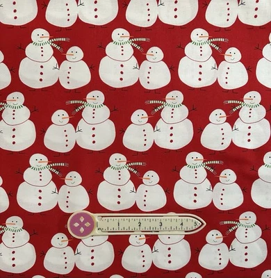 Tecido de sucata ~ Fat 8th Snowman From Merry & Bright, feriado de Natal - Imagem 1 de 3