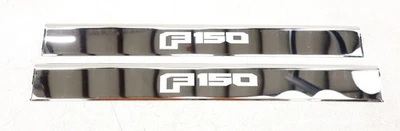 Placas de umbral de acero inoxidable pulido para puerta delantera Ford VFL3Z99132A08D F150 15-21 NUEVAS OEM Foto 1 de 4