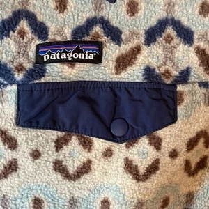 Patagonia Synchilla Jacket Womens L Snap T Pullover Tundra Cluster Big Sky Blue - Picture 1 of 7