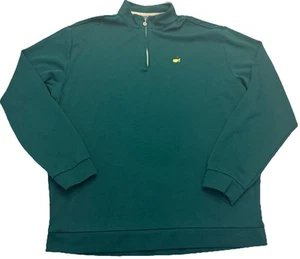 Masters Collection Mens Size 2XL Green Pullover 1/4 Quarter Zip Sweatshirt Pima - Picture 1 of 10