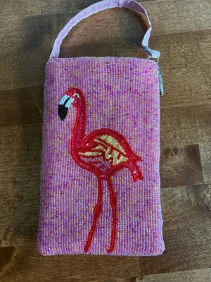 BAMBOO TRADING COMPANY ROSA FLAMENCO CUENTAS pulsera/teléfono celular/bolso bandolera Foto 1 de 4