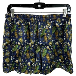 Vintage Fratelli Men’s Silk Shorts Golf Print Size Medium Lounge Shorts  - Picture 1 of 10
