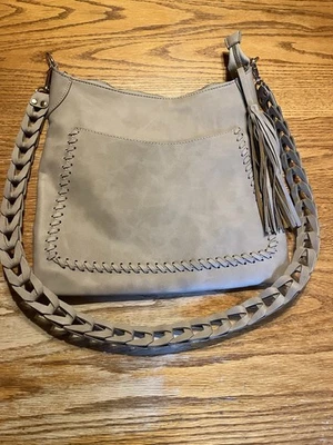 Bolso Bandolera Mujer Moda Luxe Elegante Tostado con Asa Trenzada Foto 1 de 4
