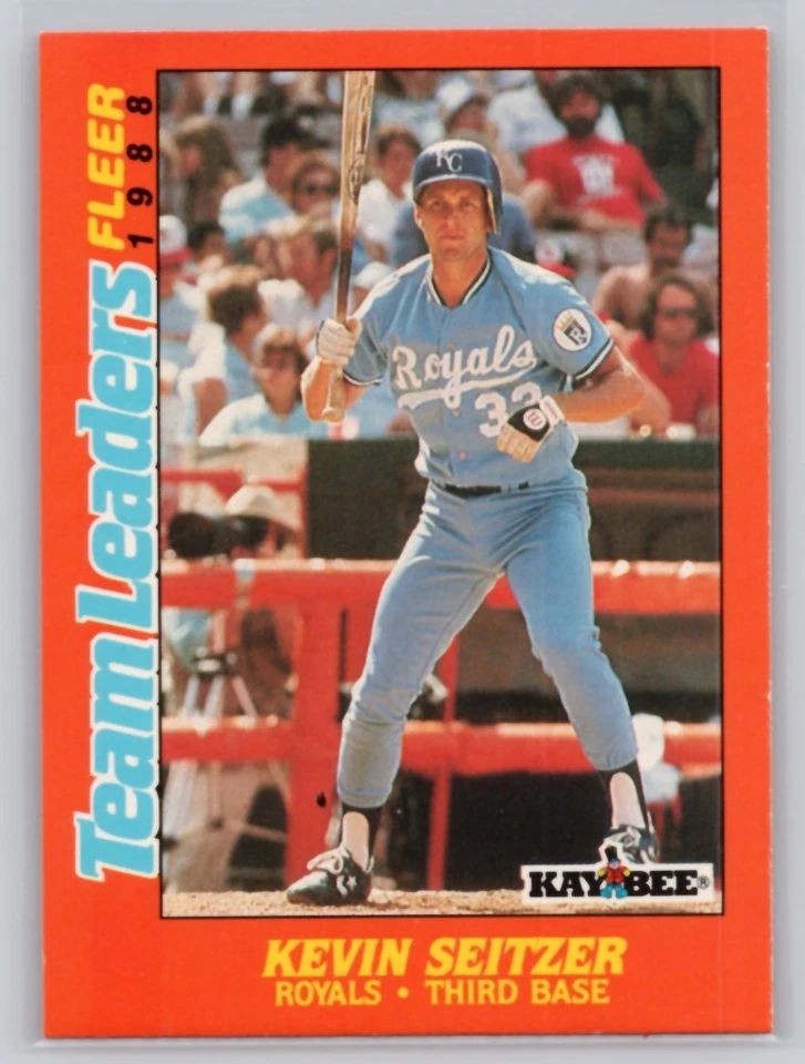 1988 FLEER KAY-BEE TEAM LEADERS #36 KEVIN SEITZER KANSAS CITY ROYALS - Image 1 of 2
