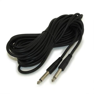 25ft 1/4inch MONO (TS) Guitar Cable Male to Male 28AWG Nickel Plated - Picture 1 of 3