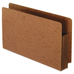 Heavy Duty Legal End Tab Expanding File Pocket, 5.25" Expansion, 10/Box, Red - Picture 1 of 2