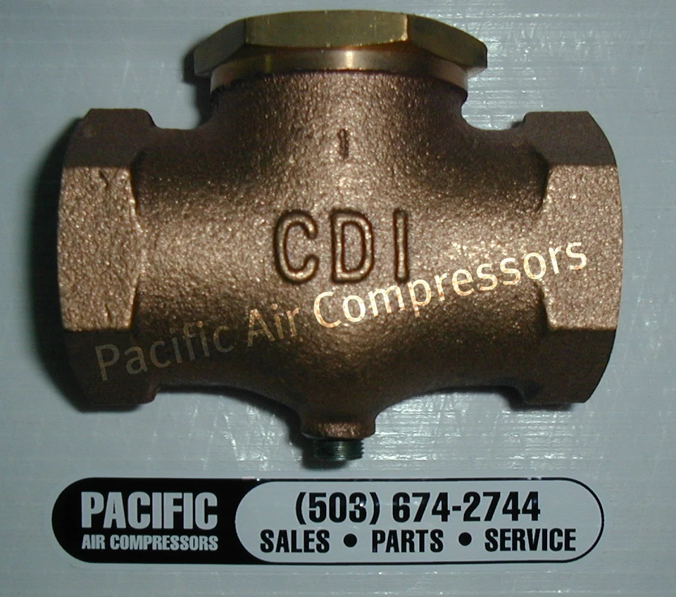 IN LINE CHECK VALVES VERTICAL/HORIZONTAL CB SERIES AIR COMPRESSOR PARTS 1-1/2" - Image 1 of 1