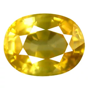 1.12 ct AAA+ Eye-opening Oval Shape (6 x 5 mm) Yellow Zircon Natural Gemstone - Picture 1 of 1