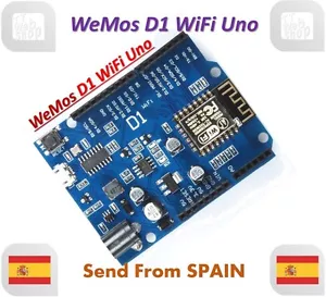 ESP-12F WeMos D1 WiFi UNO board based ESP8266 for arduino Compatible IDE - Imagen 1 de 5