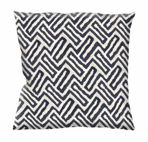 Blue & White Design Cushion Cover Water Resistant Outdoor / Indoor 55cm x 55cm - Imagen 1 de 1