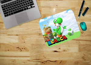 Tappetino per mouse, motivo dinosauro verde, superficie antiscivolo - personalizzato - Foto 1 di 1