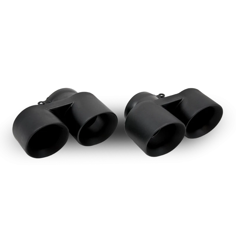 Puntas de tubo de escape negro mate ajuste directo Porsche 911 997.1 Turbo para adaptarse a Gen 1 Foto 1 de 1