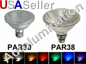 LED Par 30 BR30 PAR 38 BR38 Grow Flood Light Bulb 12v 120v 240v 12 120 240 Volt - Picture 1 of 3