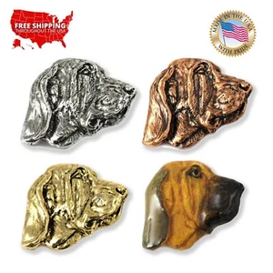 Pin o imán de solapa Bloodhound perro Creative Pewter Designs, D028 - Imagen 1 de 9