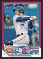 2023 Topps Series 1 Mother's Day Hot Pink #307 Danny Jansen 44/50 Blue Jays