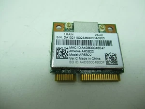 CARTE WIFI WIFI ANATEL AR5B22 Mini PCI-E802.11N Bluetooth 4.0 2.4 & 5Ghz A - Photo 1/4