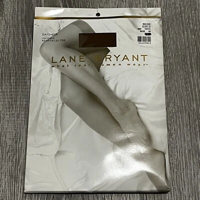 Pantimedias Lane Bryant Daysheer Medias Talla D Beige Puntera Reforzada Nuevas Foto 1 de 4