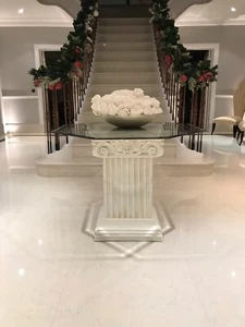Greek column coffee table - Picture 1 of 8