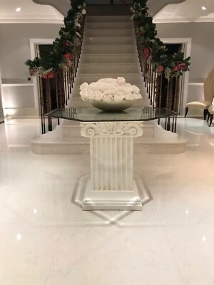 Greek column coffee table - Image 1 of 4