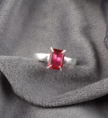 Pink Tourmaline Gemstone 925 Sterling Silver Ring Handmade Jewelry Ring - Image 1 of 3