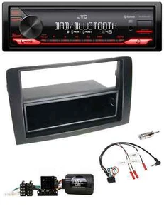 JVC Bluetooth USB DAB Lenkrad Autoradio für Fiat Idea 2006-2012 schwarz - Bild 1 von 9