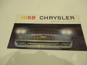 1958 Chrysler New Yorker, Saratoga, Windsor Original Sales Brochure, Very Good - Picture 1 of 3